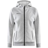 Craft 1910626 Core Soul Full Zip Hood Wmn - Grey Melange - M - thumbnail