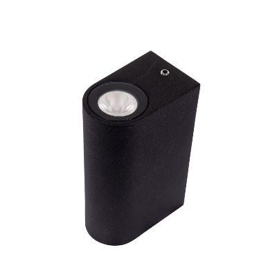 Wandarmatuur UP Down zwart 100x38x61mm 2 x 161lumen niet dimbaar voor binnen buiten