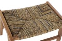 Kruk DKD Home Decor 65 x 47 x 40 cm Natuurlijk Teakboom Plastic Lichtbruin - thumbnail