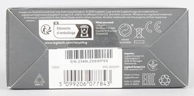 Logitech Gaming G305 Gaming-muis Radiografisch Optisch Wit 6 Toetsen 12000 dpi