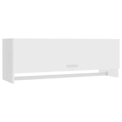 VidaXL Kledingkast 100x32,5x35 cm bewerkt hout wit VidaXL Kledingkast 100x32,5x35 cm bewerkt hout wit
