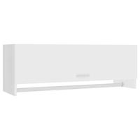VidaXL Kledingkast 100x32,5x35 cm bewerkt hout wit - thumbnail