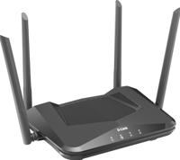D-Link DIR-X1560 EXO AX1500 Wi-Fi 6-router met Gigabit Ethernet-poorten, MU-MIMO, bandsteering, 1024 QAM, OFDMA, firewall, ouderlijk toezicht en Speedtest. Werkt met Alexa/Gooogle Assistant. - thumbnail