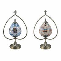 Bureaulamp DKD Home Decor 32.5 x 16 x 47.5 cm 32,5 x 16 x 47,5 cm Kristal Metaal Multicolour 220 V 50 W (2 Stuks) - thumbnail