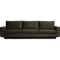 BePureHome 3-zits Bank 'Fame' Velvet, kleur Donkergroen - thumbnail