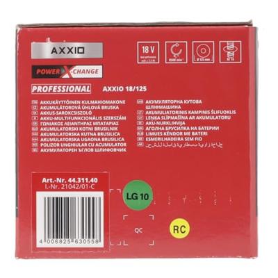 Einhell Professional AXXIO 18/125 4431140 Haakse accuslijper 125 mm Zonder accu, Zonder lader 18 V