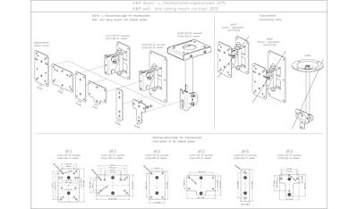 K&M 24354 Adapter paneel 2 zwart