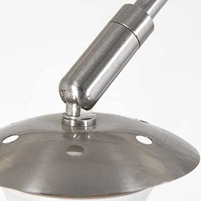 Steinhauer Wand booglampSparkled RVS met taupe kap - 8199ST