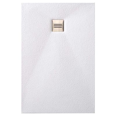 Douchebak Slab Standaard Stone 2 Wit 90x120 cm Boss & Wessing