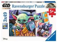 Ravensburger puzzel Grogu moments 3x49 stukjes - thumbnail