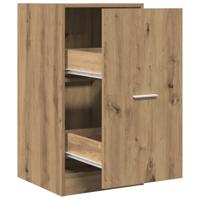 Apothekerskast 40x41x77,5 cm bewerkt hout artisanaal eikenkleur - thumbnail