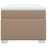 Boxspring met matras kunstleer cappuccinokleurig 90x190 cm - thumbnail