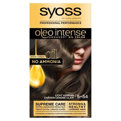 Syoss Oleo Intense 5-54 Licht Asbruin Syoss Oleo Intense 5-54 Licht Asbruin