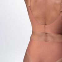 Naadloze slip Airlite Eco - Hipster Classic - Invisible dames onderbroek - Beige - zwart - XL - Roze | Dames slip - Onderbroek - Ondergoed - XL - - thumbnail