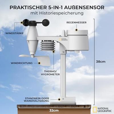 NATIONAL GEOGRAPHIC 5-in-1 Weather Center