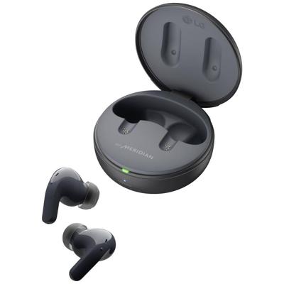 LG TONE Free DT90Q In-Ear Bluetooth hoofdtelefoon met Dolby Atmos-geluid, MERIDIAN-technologie, ANC (Active Noise Cancellation), Uvnano & IPX4-spatwaterdicht, zwart