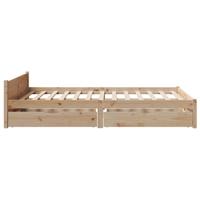 Bedframe zonder matras massief grenenhout 150x200 cm - thumbnail