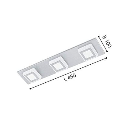 Eglo Design plafondlampMasiano 3-lichts metaalgrijs - 94507