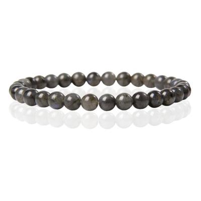 6mm Memphis Natuursteen Armband - Labradorite