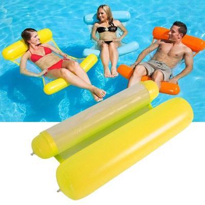 Opvouwbare dubbel-Purpose rugleuning hangmat met net grootte: 130x73cm (geel)