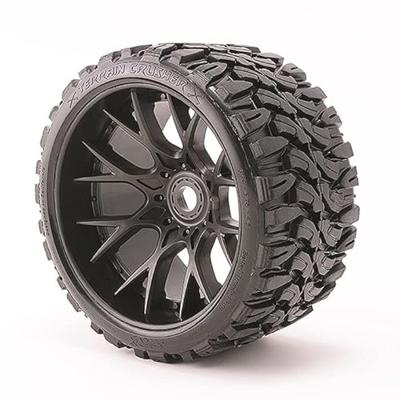 Sweep Racing Terrain Crusher Belted WHD wielen - 1/2 Offset - 17mm - Zwart Sweep Racing Terrain Crusher Belted WHD wielen - 1/2 Offset - 17mm - Zwart