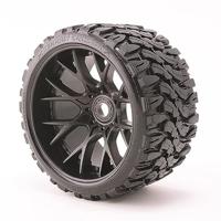 Sweep Racing Terrain Crusher Belted WHD wielen - 1/2 Offset - 17mm - Zwart - thumbnail
