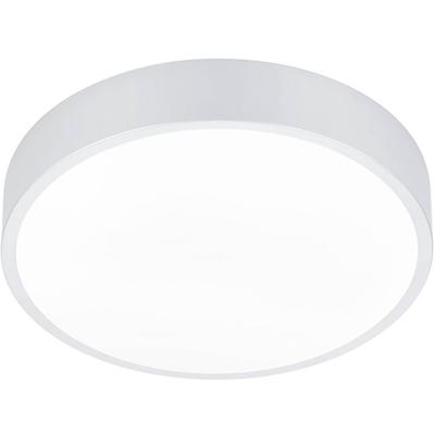 LED Plafondlamp - Plafondverlichting - Trion Wilson - 28W - Aanpasbare Kleur - Dimbaar - Rond - Mat Wit - Aluminium
