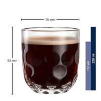 Leonardo Gocce Cappuccino glazen 220ml 2stuks - thumbnail