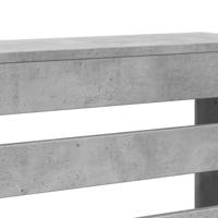 Radiatorombouw 149x20x82 cm bewerkt hout betongrijs - thumbnail
