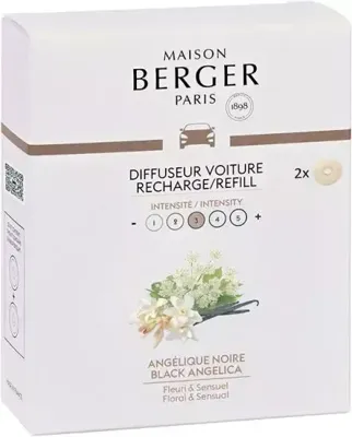 Lampe Berger Autoparfum navulling 2 stuks Angelique Noire