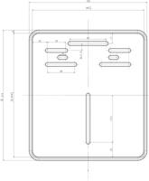 DAYTONA kentekenplaatversteviging numbered 18x20cm alu sw - thumbnail