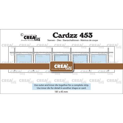 Crealies • cardzz postzegelstrip xl 5x horizontale rechthoeken