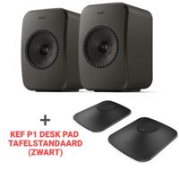 KEF Combi Deal LSX II LT + KEF P1 Desk pad tafelstandaard - Zwart - thumbnail