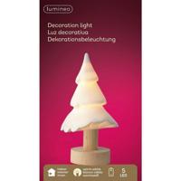 Lumineo LED Boom Porselein/Wit/Hout - thumbnail