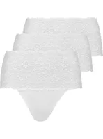 Nina von C 3- pack - dames taille slip kant - Biologisch katoen - Voordeelverpakking - Aanbieding - thumbnail