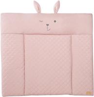 Verschoonmat - ROBA - Lily Rosa konijnengezicht - 85 x 75 cm - Roze - thumbnail