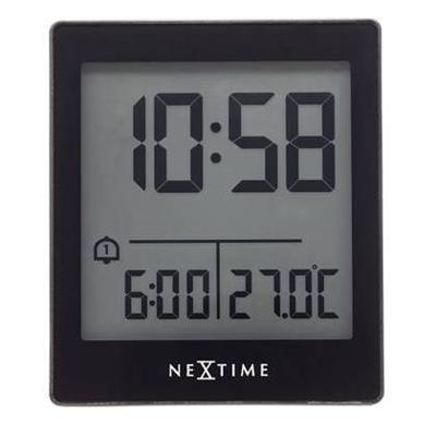 NeXtime - Digitale Tafelwekker 7,7x8,9x3 cm - RCC - Temperatuur -