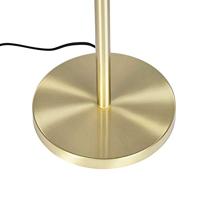 QAZQA Vloerlamp messing met pauw kap 40 cm - Simplo - thumbnail