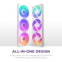 NZXT F360 RGB Core - White - thumbnail