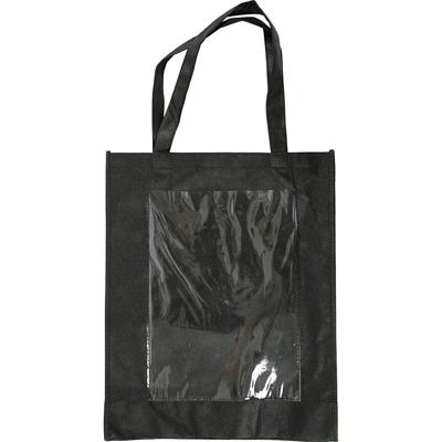 Creativ Company Zwarte schoudertas met plastic voorkant