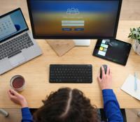 Draadloos toetsenbord Trust 25059 Zwart Qwerty Spaans - thumbnail