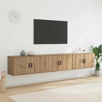 Wandtv-kast Set 3 pcs Artisan Eiken 80 x 34,5 x 40 cm - thumbnail