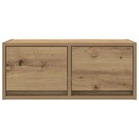 Tv-meubelen 2 st 60x31x25,5 cm bewerkt hout artisanaal eiken - thumbnail