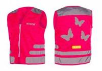 Wowow Reflectievest kids nutty jacket maat l roze - thumbnail