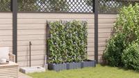 Tuin Bloempot 3 pcs Grijs 120 x 40 x 125,5 cm Staal - thumbnail