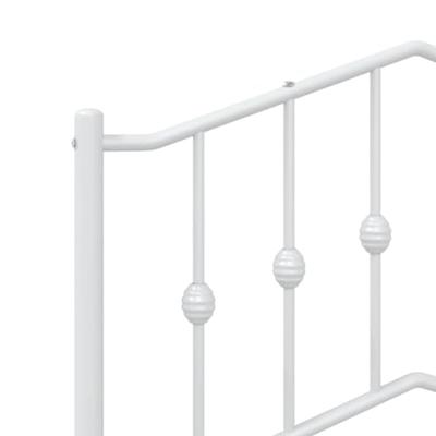 Hoofdbord 90 cm metaal wit Hoofdbord 90 cm metaal wit