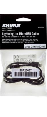 Shure AMV-LTG Lightning-naar-MicroUSB kabel
