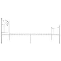 Bedframe metaal wit 120x200 cm - thumbnail