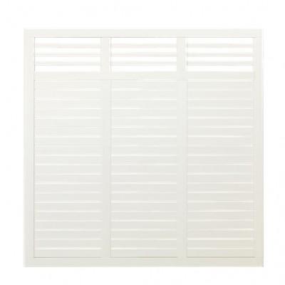 Wit Houten Tuinscherm Decora 180 x 180 CM Wit Houten Tuinscherm Decora 180 x 180 CM