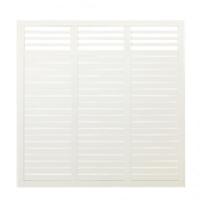 Wit Houten Tuinscherm Decora 180 x 180 CM - thumbnail